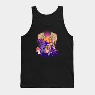 CRITICAL FANTASY rpg dice fantasy role playing game Tank Top